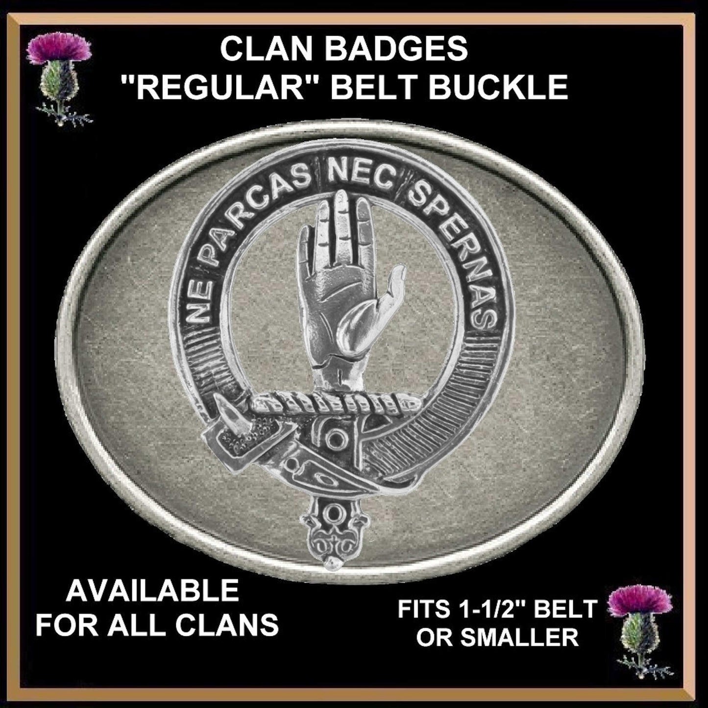 Lamont Family Clan Crest Regular Buckle