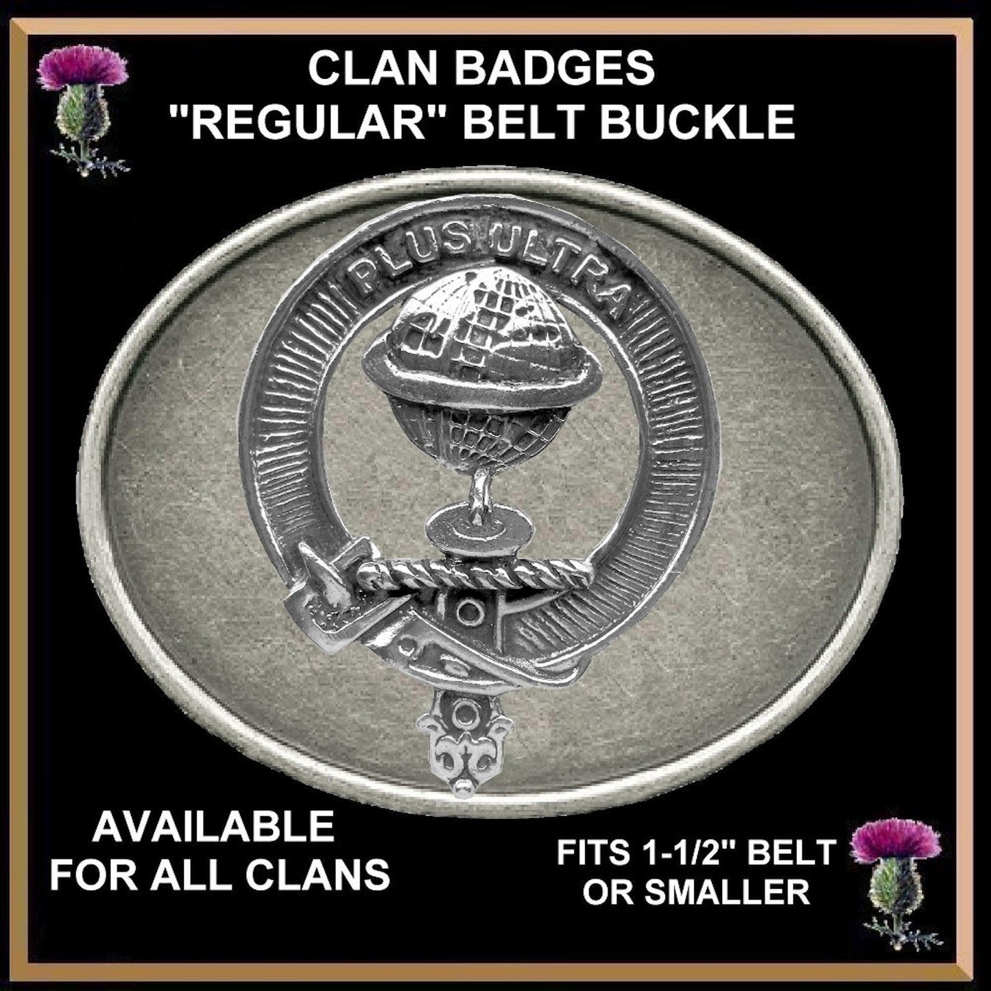 Nairn Family Clan Crest Regular Buckle