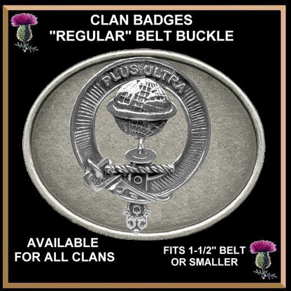 Nairn Family Clan Crest Regular Buckle