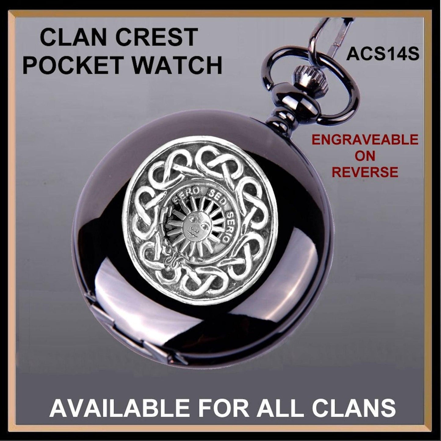 Kerr Scottish Family Clan Crest Pocket Watch