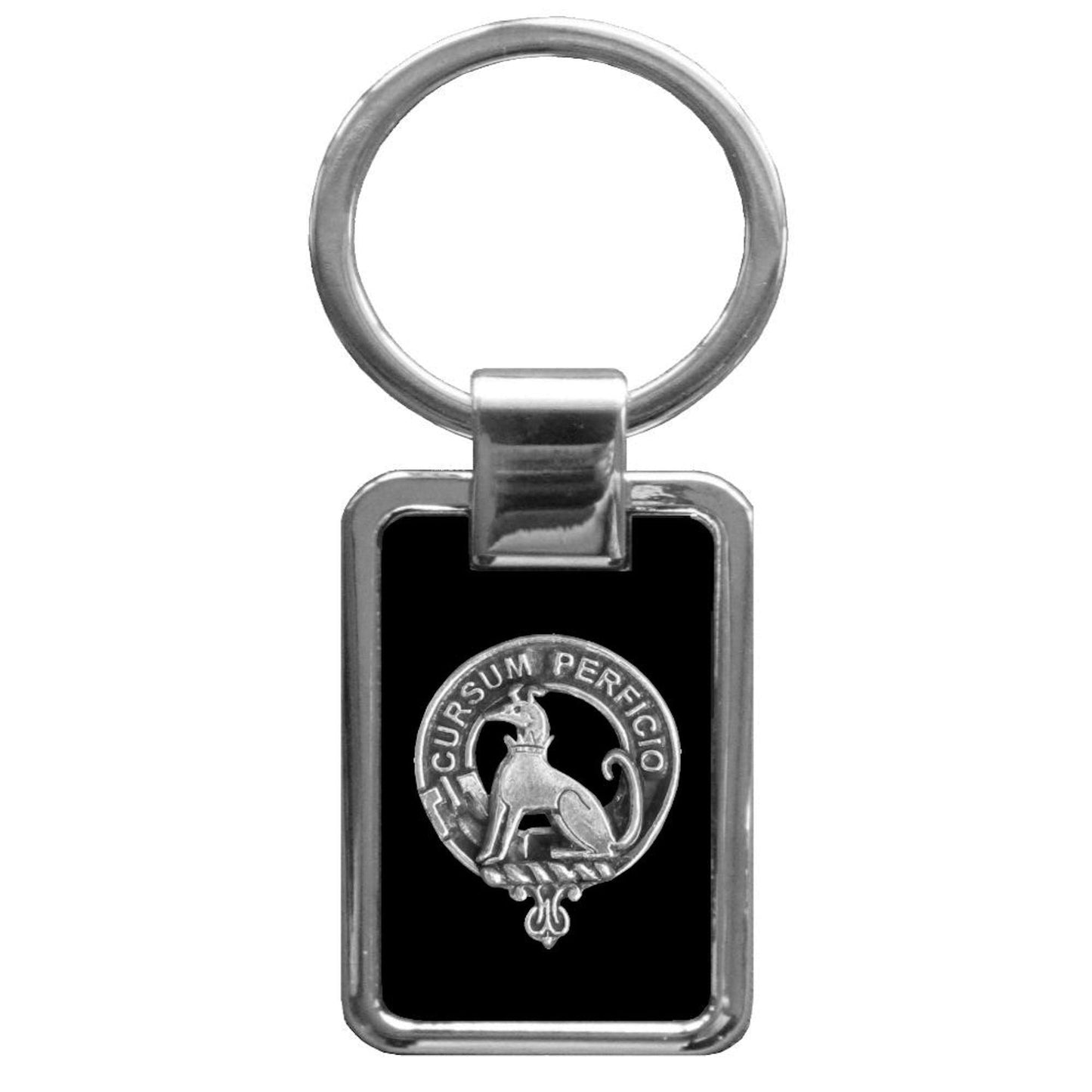 Hunter Family Clan Black Stainless Key Ring