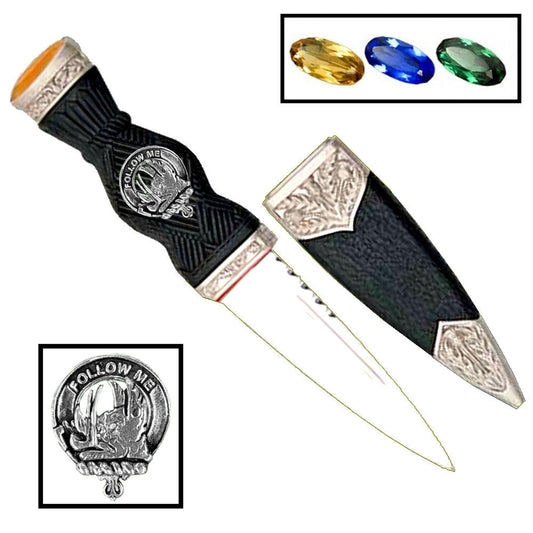 Campbell Breadalbane Family Clan Crest Sgian Dubh, Scottish Knife