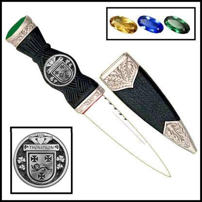 Thompson Irish Coat Of Arms Disk Sgian Dubh