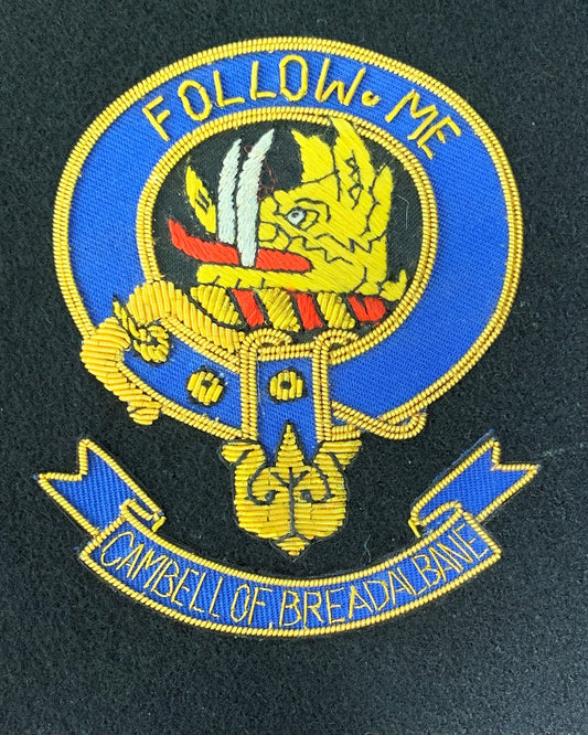 Campbell Breadalbane Family Clan Embroidered Crest