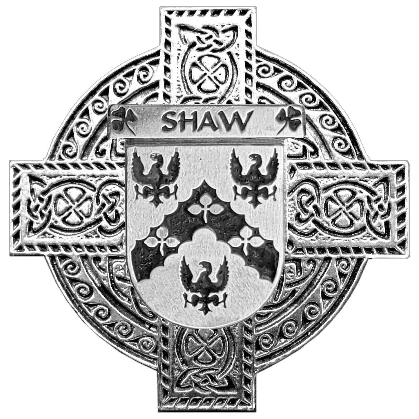 Shaw Irish Coat Of Arms Badge Stainless Steel Tankard