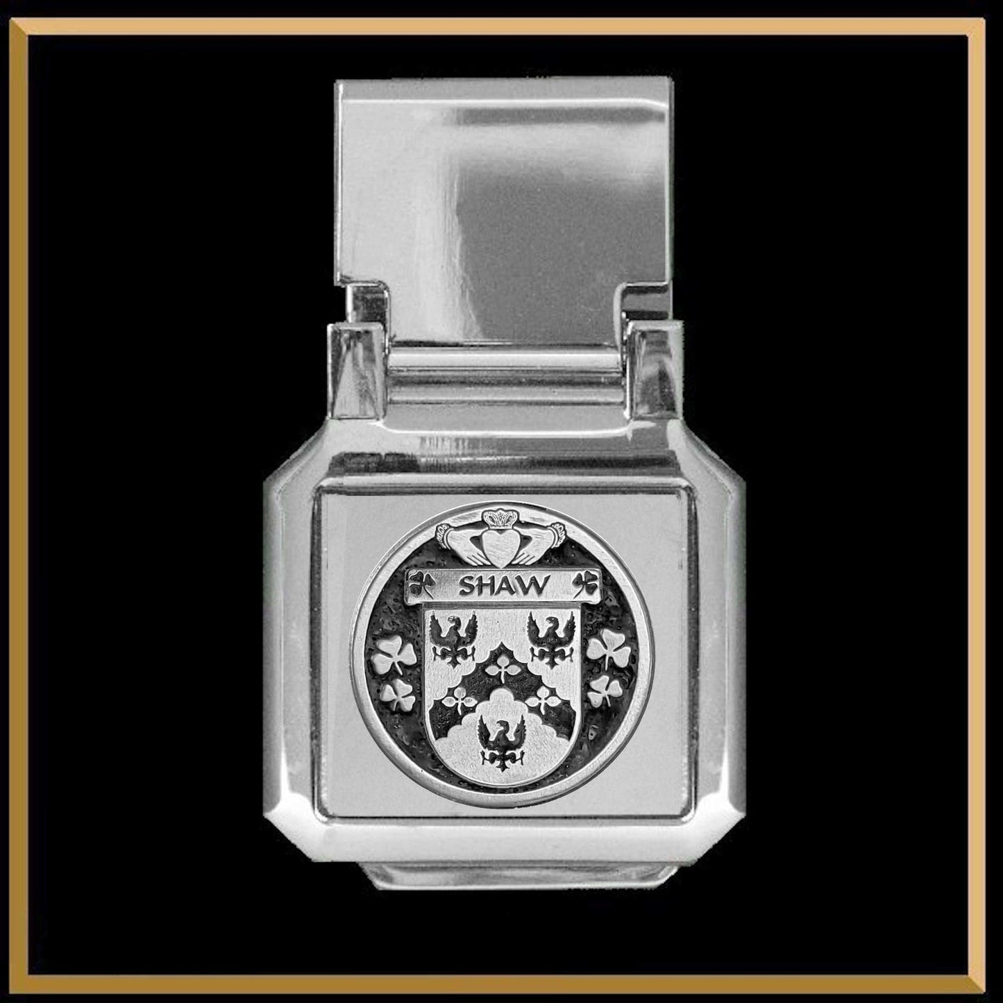 Shaw Irish Coat of Arms Money Clip
