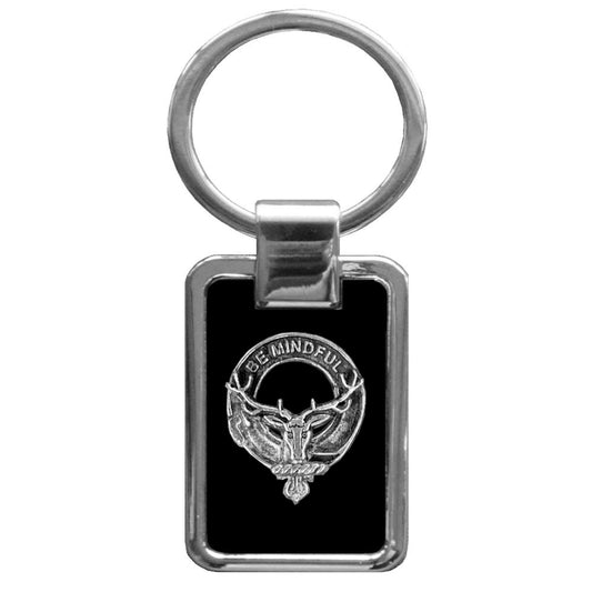 Calder Family Clan Black Stainless Key Ring