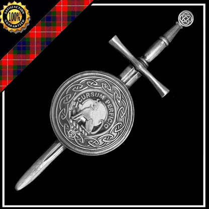 Hunter Scottish Family Clan Dirk Shield Kilt Pin