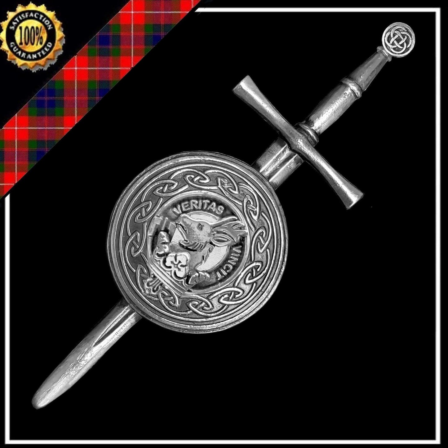 Keith Scottish Family Clan Dirk Shield Kilt Pin