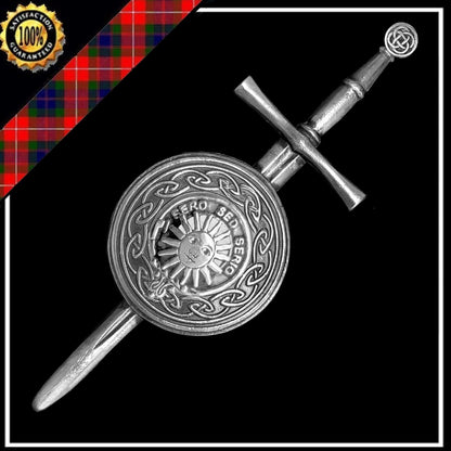 Kerr Scottish Family Clan Dirk Shield Kilt Pin