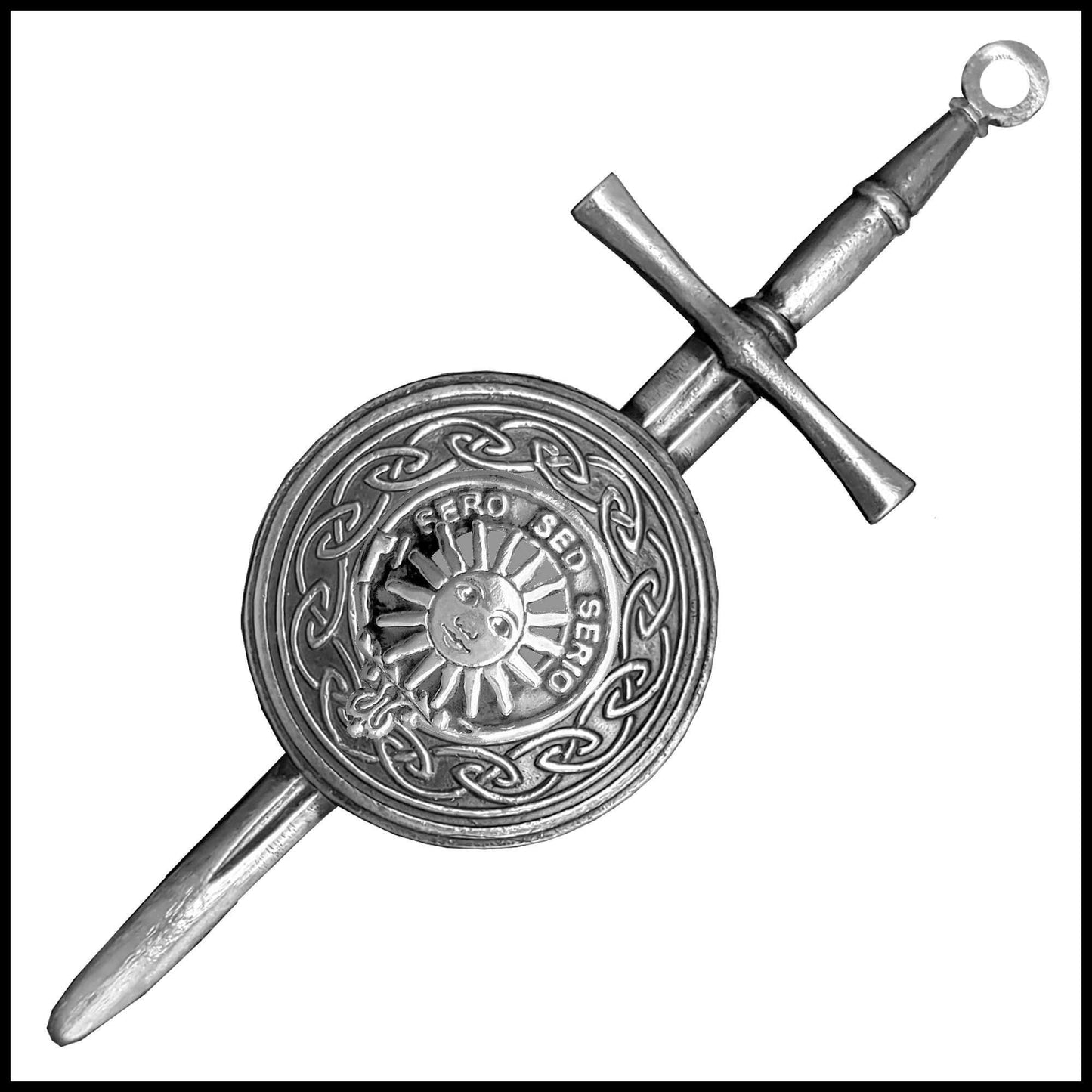 Kerr Scottish Family Clan Dirk Shield Kilt Pin