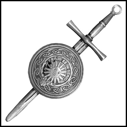 Kerr Scottish Family Clan Dirk Shield Kilt Pin