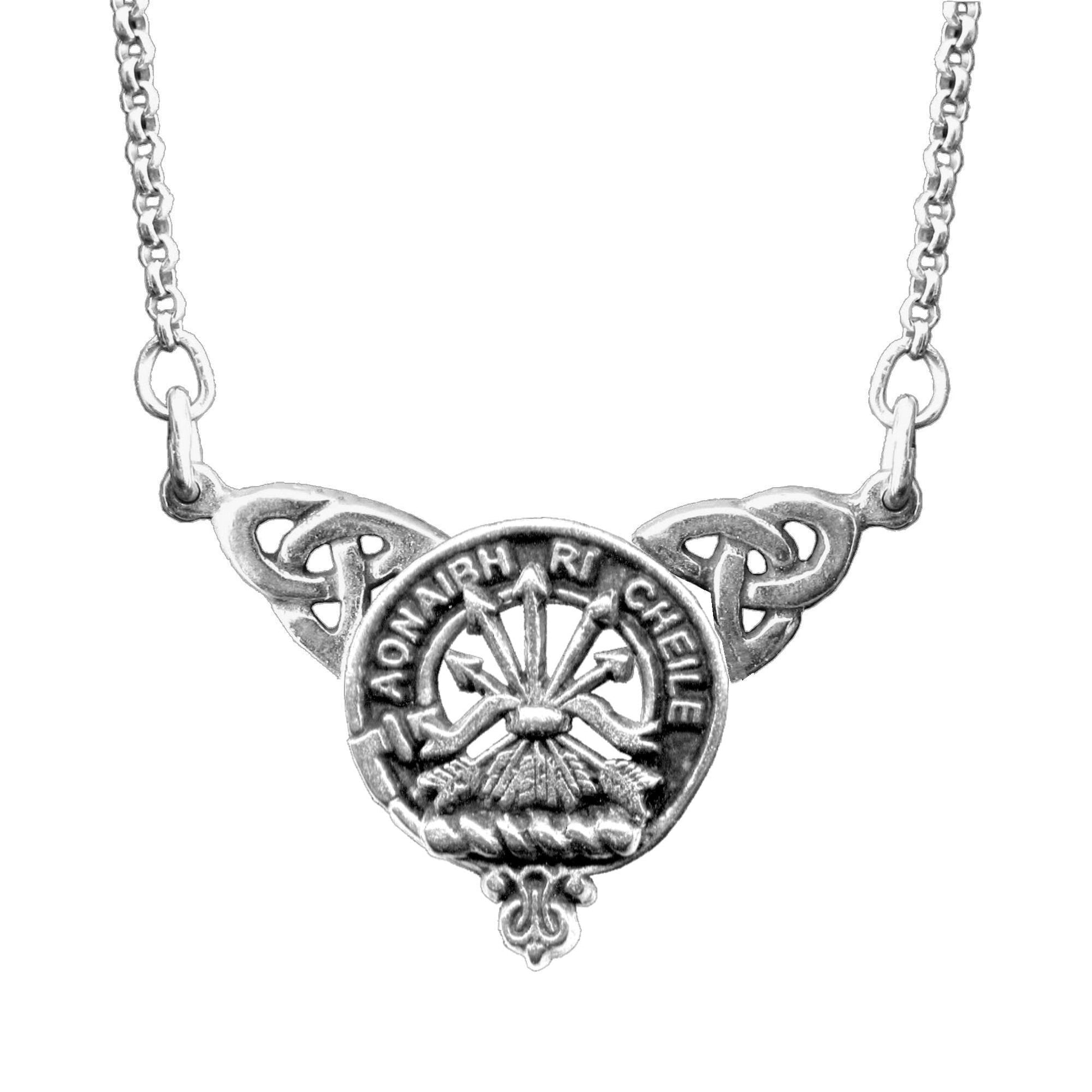 Cameron Clan Crest Double Drop Pendant ~ CLP03