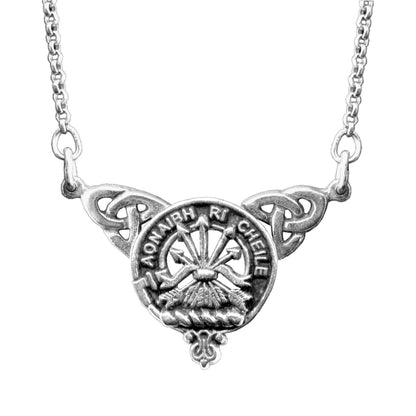 Cameron Clan Crest Double Drop Pendant ~ CLP03