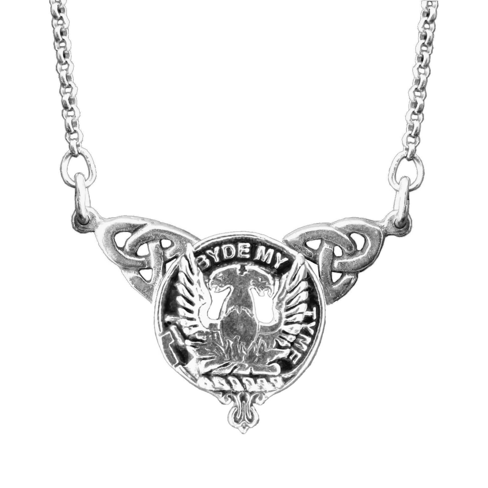 Campbell Loudoun Clan Crest Double Drop Pendant ~ CLP03