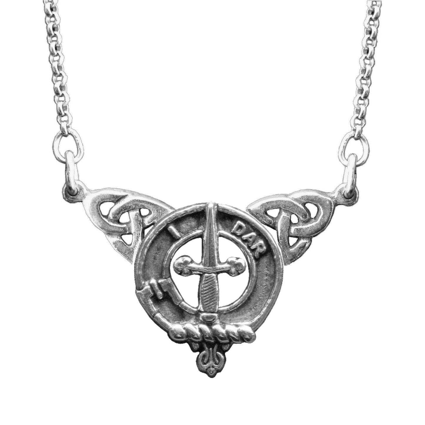 Dalziel Clan Crest Double Drop Pendant ~ CLP03