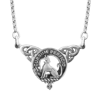 Hunter Clan Crest Double Drop Pendant