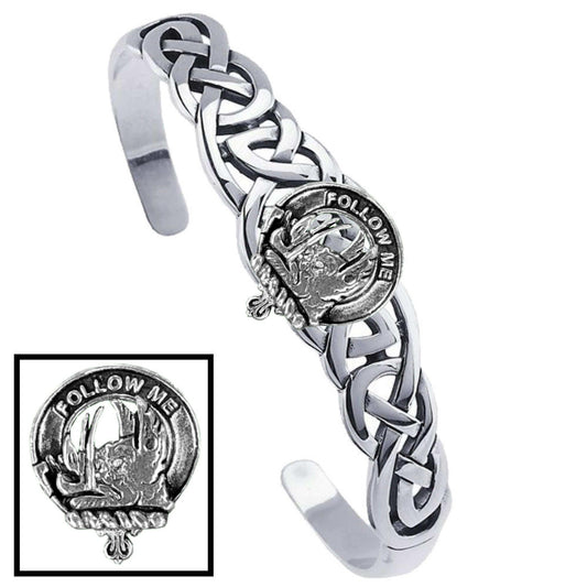Campbell (Breadalbane) Clan Crest Celtic Cuff Bracelet