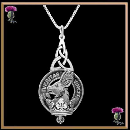 Keith Clan Crest Interlace Drop Pendant