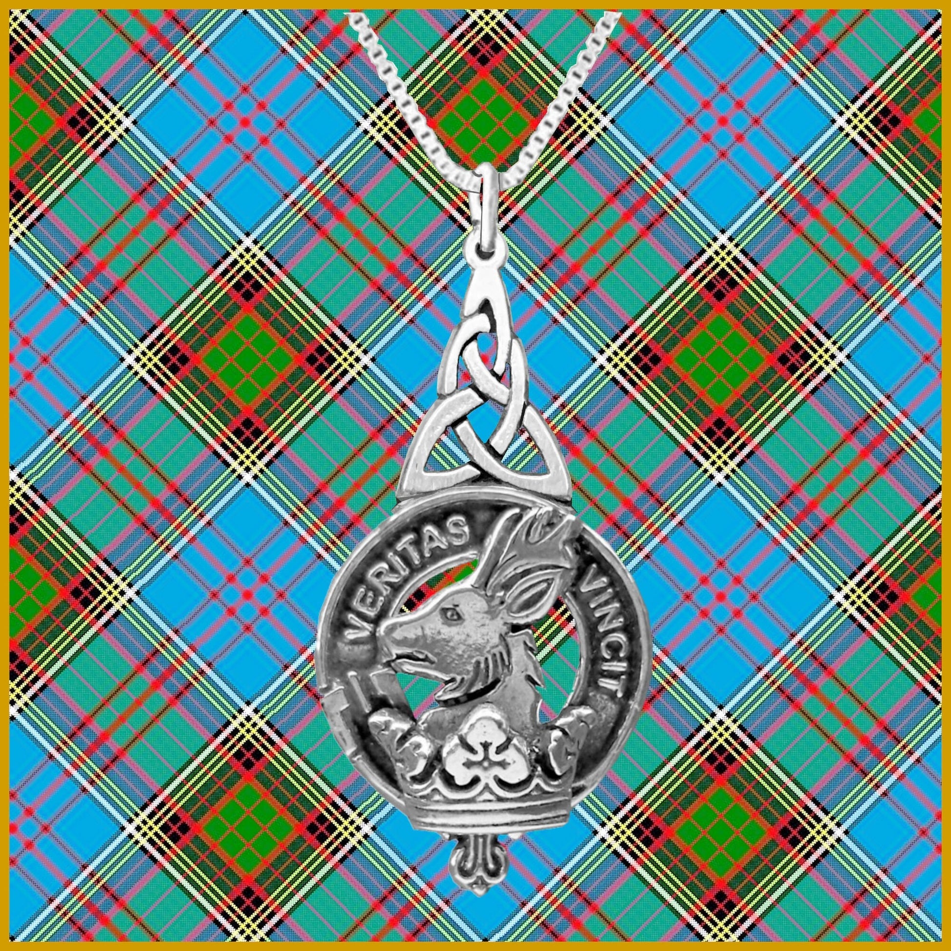 Keith Clan Crest Interlace Drop Pendant