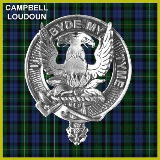 Campbell Loudoun Family Clan Crest Scottish Cap Badge