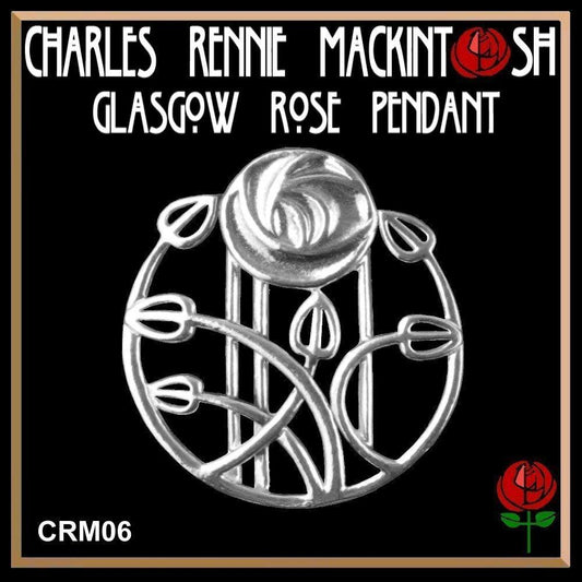 Charles Rennie MacKintosh Glasgow Rose Pendant CRM06