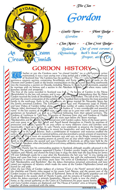 Gordon Scottish Clan History