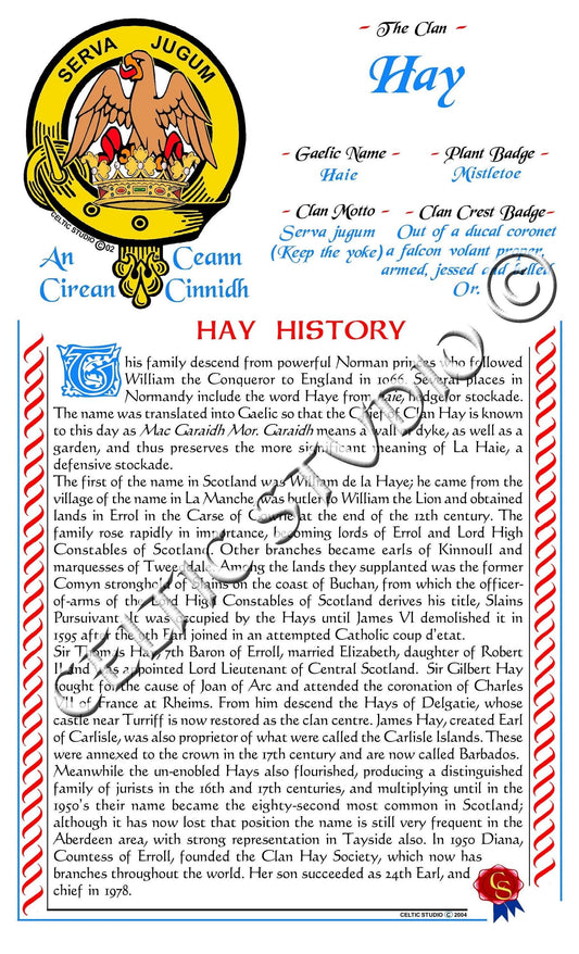 Hay Scottish Clan History
