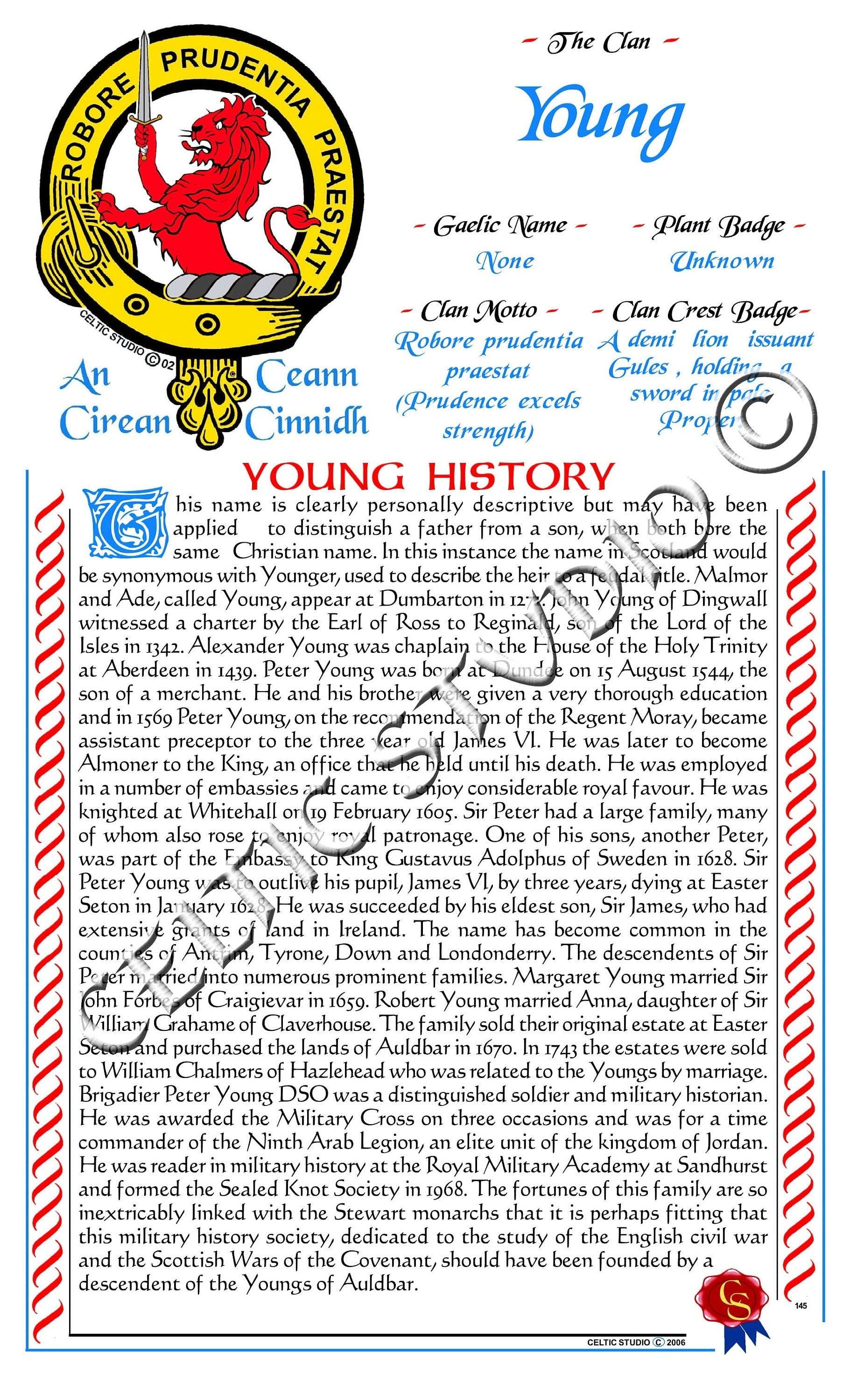 Young Scottish Clan History