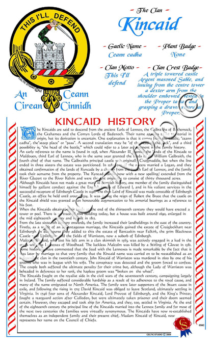 Kincaid Scottish Clan History