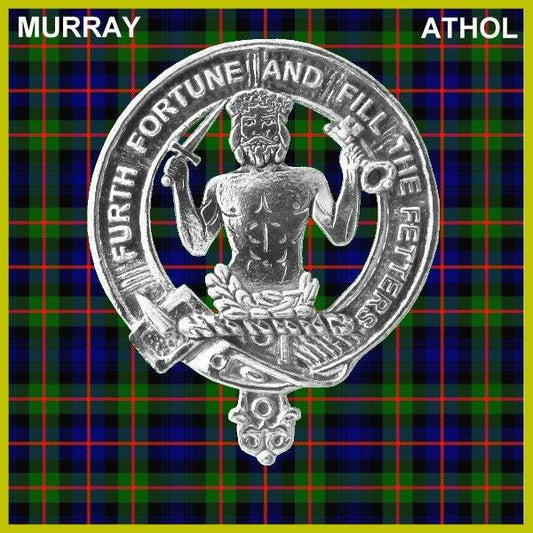 Murray  Athol  Family Clan Crest Scottish Cap Badge