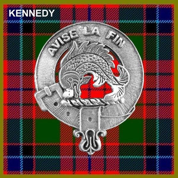 Kennedy Family Clan Crest Scottish Pewter Cap Badge