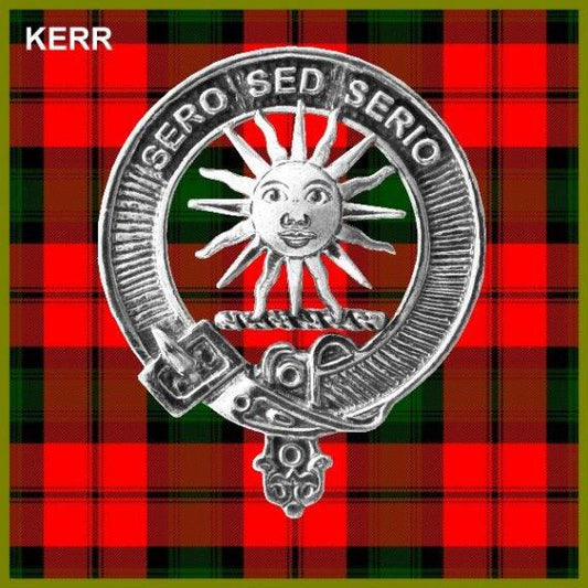 Kerr Family Clan Crest Scottish Cap Badge