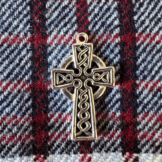 Keith Jack Celtic Cross Pendant - Sterling Silver, Irish Cross