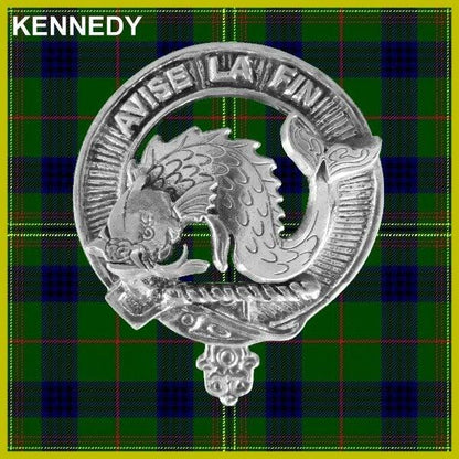 Kennedy Family Clan Crest Scottish Cap Badge