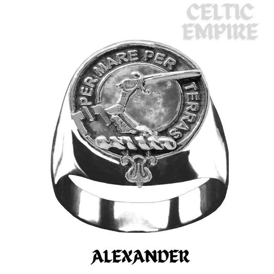 Alexander Scottish Family Clan Crest Ring