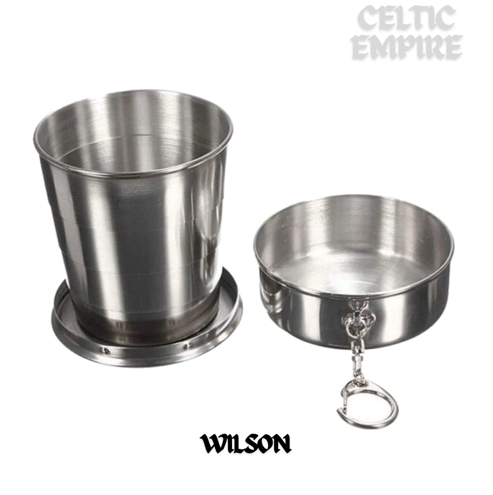 Wilson Scottish Family Clan Crest Folding Cup Key Chain
