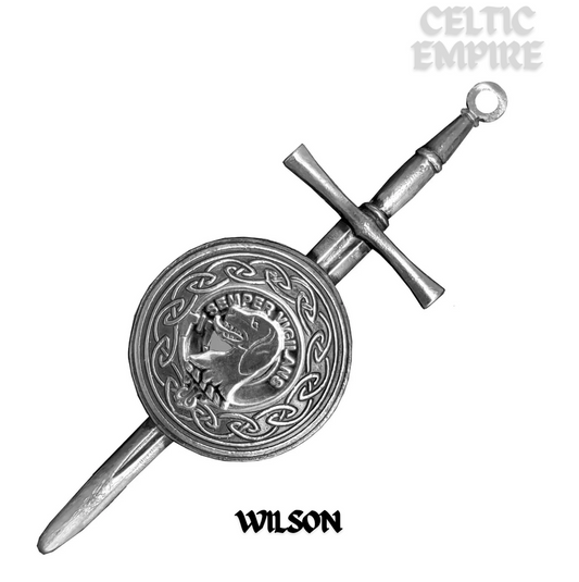 Wilson Scottish Family Clan Dirk Shield Kilt Pin