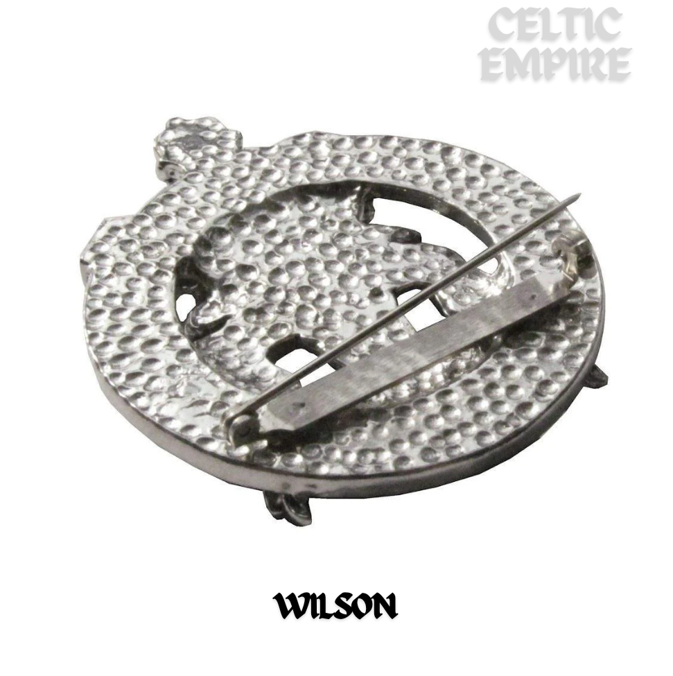 Wilson  Hound  Family Clan Crest Scottish Cap Badge