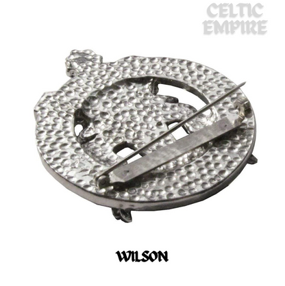 Wilson  Hound  Family Clan Crest Scottish Cap Badge